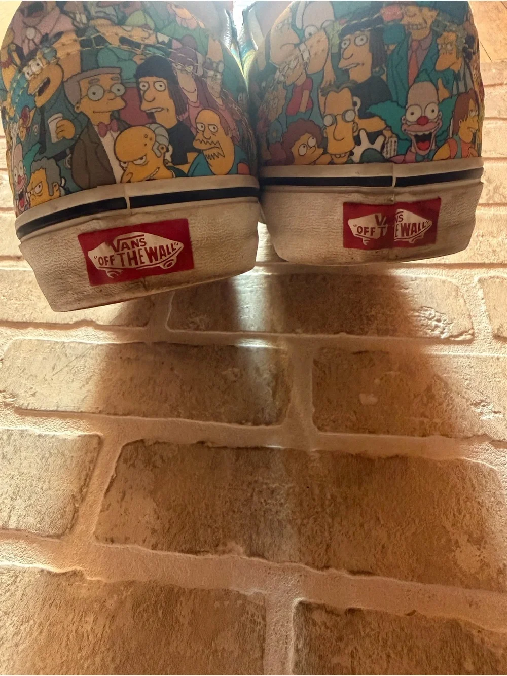 Vans Multicolor Cartoon-Print Low-Top Skate Shoes